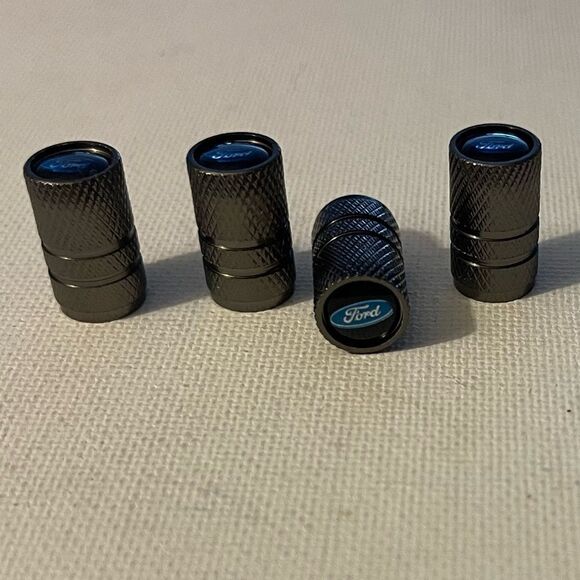 Ford valve Stem caps in Gray set of 4 NWT - Picture 2 of 4